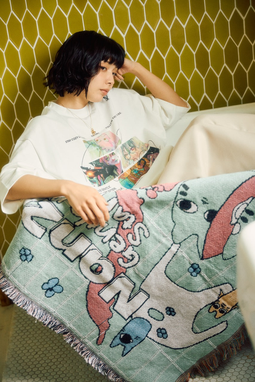猫ジャナイブランケット – Nan2Mo