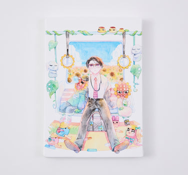 Summer working boyキャンバス