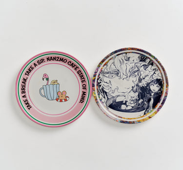 Caffeine Junkie Girls Cake Plate