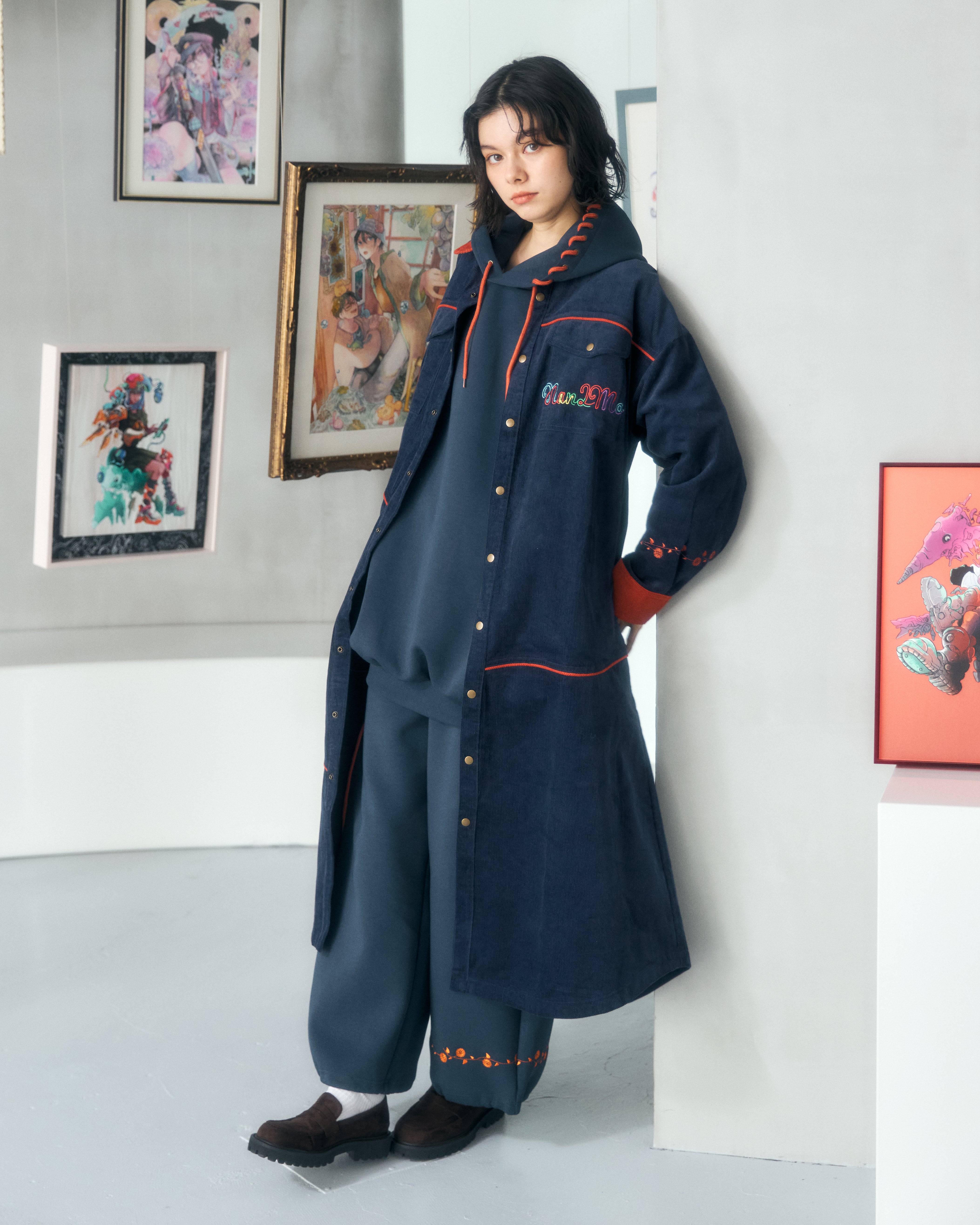 むーさん様✨新品✨nop de nodあったかコート　背中の赤ラインがさり気なく スペースコードワンピ – Nan2Mo